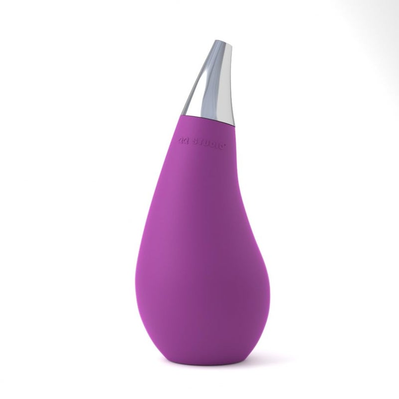 QQ Studio Kitchen Bathroom Counter top Squeezable Soap Dispensers Tear Drop Shape Bottle (Purple, ~7oz) - Image 1